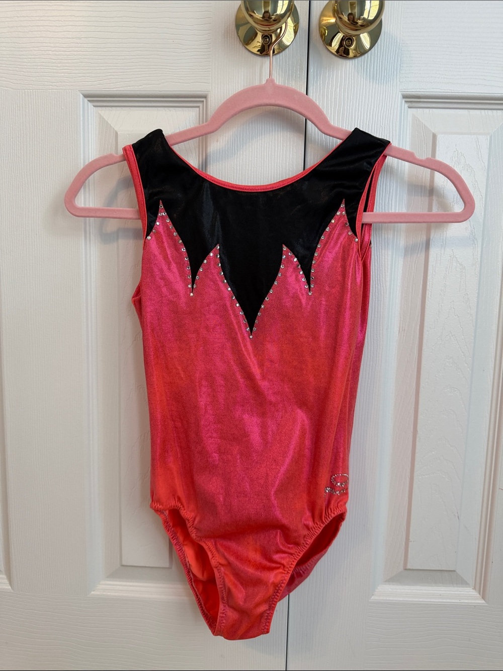 Pink and Black Sparkle Leotard